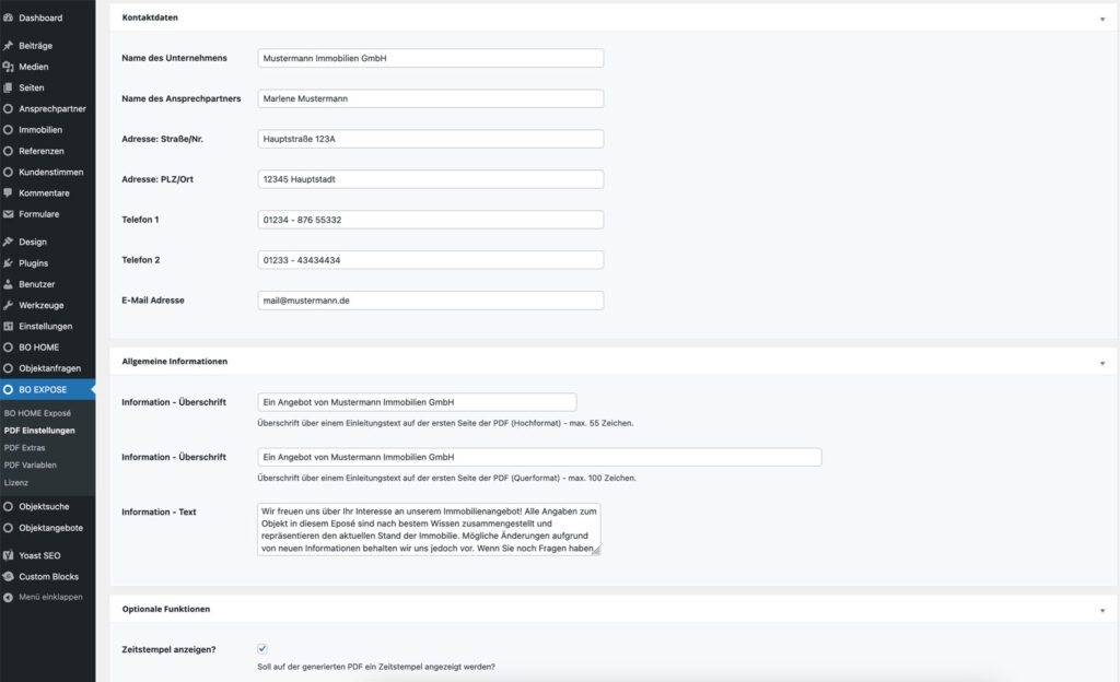 BO HOME EXPOSE - Plugin - Screen2