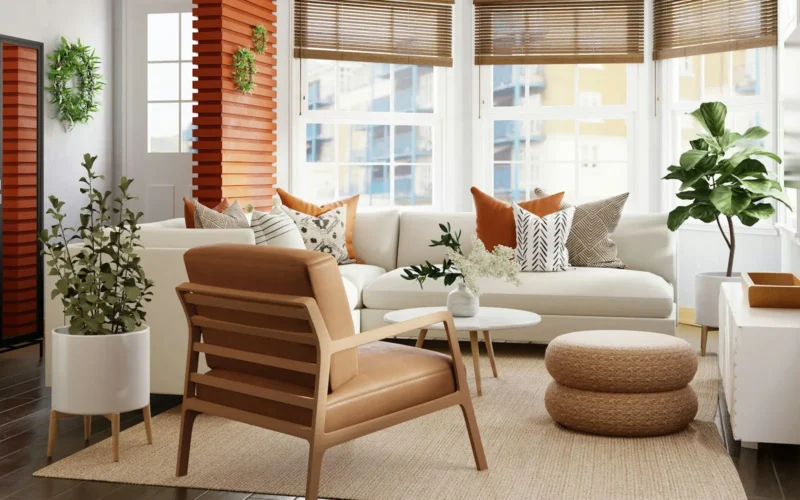 Testbild eines Wohnzimmers - BO Beladomo Immobilien-Theme für WordPress