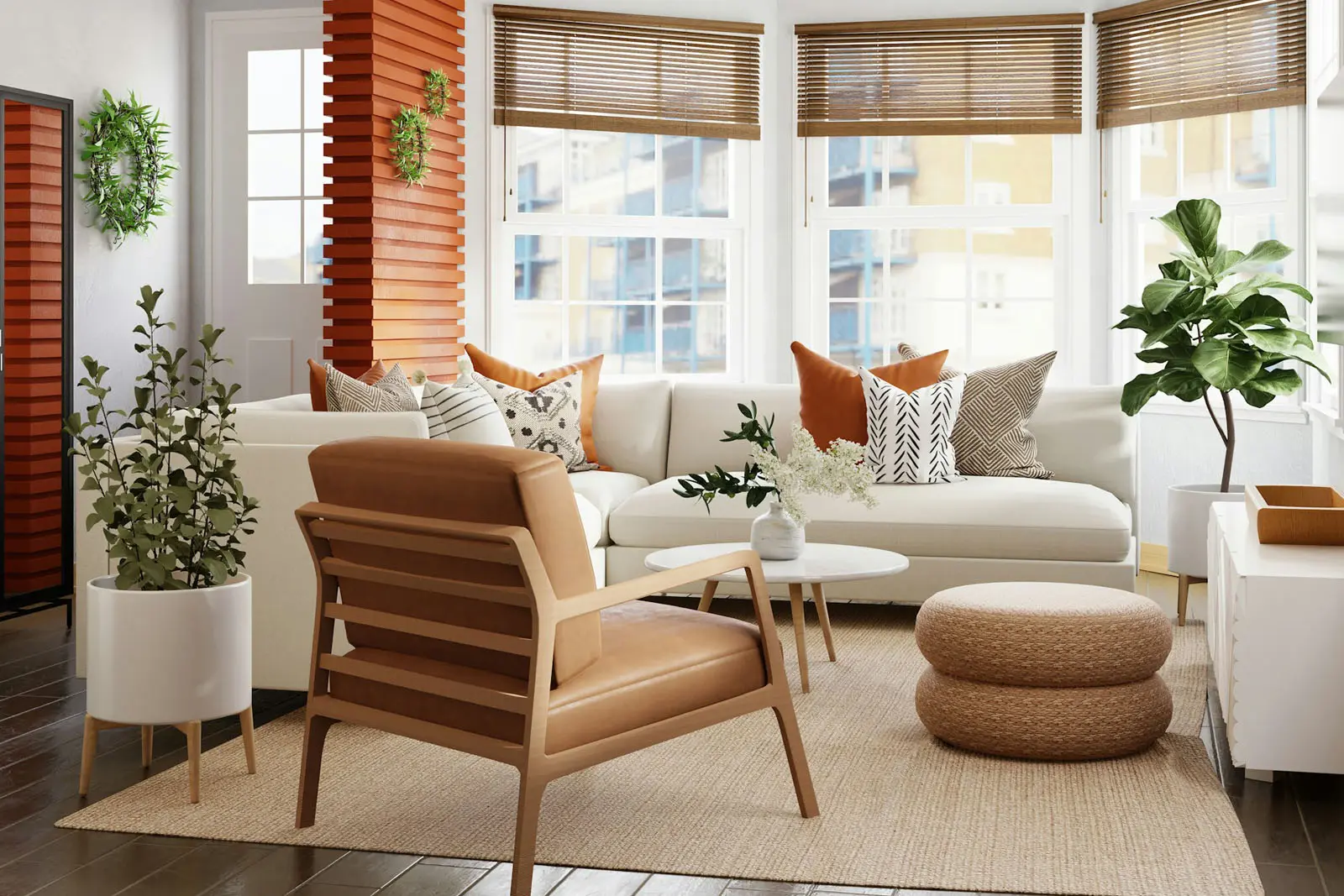 Testbild eines Wohnzimmers - BO Beladomo Immobilien-Theme für WordPress